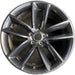 20" CHALLENGER 22 20x9 , , wide spoke, black Original OEM Wheel Rim - Front View