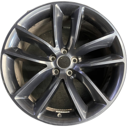 20" CHALLENGER 22 20x9 , , wide spoke, black Original OEM Wheel Rim - Front View