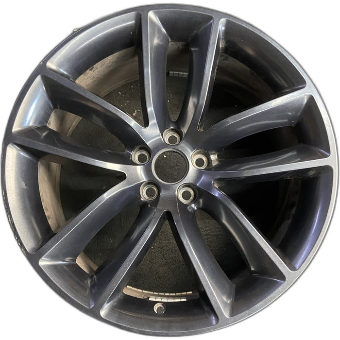 20" CHALLENGER 22 20x9 , , wide spoke, black Original OEM Wheel Rim - Front View