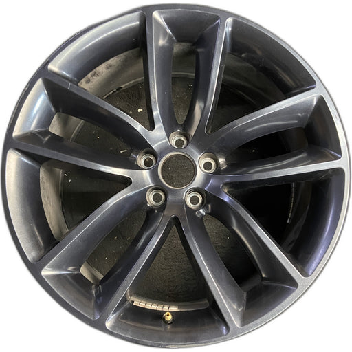20" CHALLENGER 22 20x9 , , wide spoke, black Original OEM Wheel Rim - Front View