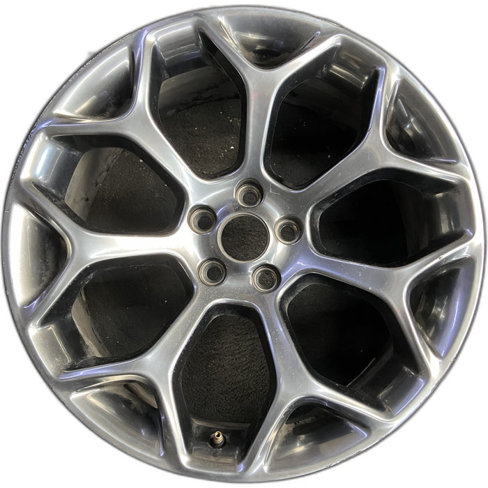 20" 300 15-22 20x8 , 7 Y spoke, polished Original OEM Wheel Rim - Front View