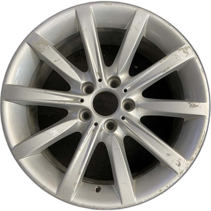 18" BMW 528i 11-16 18x8 , 10 spoke , alternating spoke, black Original OEM - Front View