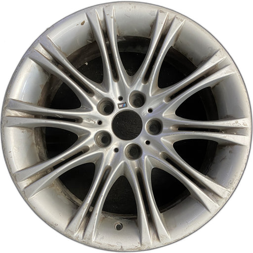18" BMW 525i 06-07 18x8 , 10 spoke, grooved spoke , i Original OEM Wheel Rim - Front View