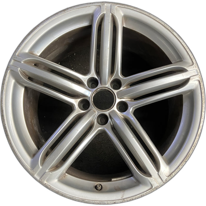 19" AUDI A5 08-09 19x9, 5 spoke Original OEM Wheel Rim - Front View