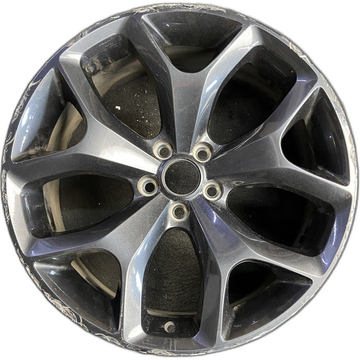 20" CHALLENGER 15-17 20x8 , 5 Y spoke, dark gray Original OEM Wheel Rim - Front View