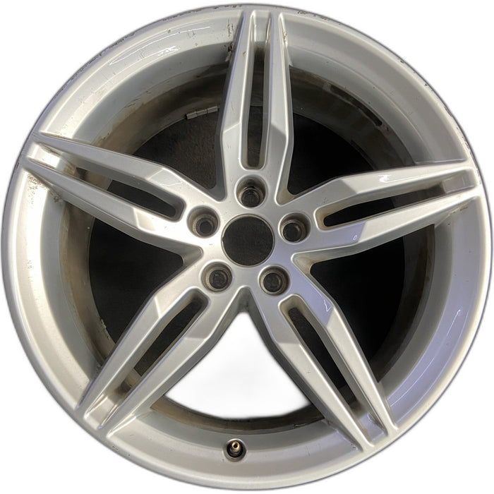 19" AUDI A5 18 19x8.5 , 5 double spoke Original OEM Wheel Rim - Front View