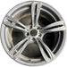 20" BMW M5 12-16 20x9 , 5 double spoke, front, narrow opening in spoke, silver - Front View