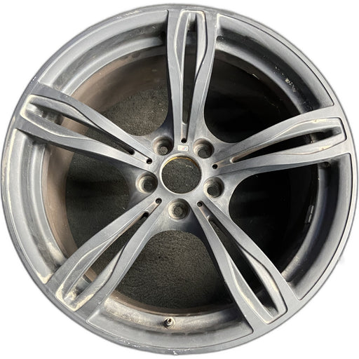 20" BMW M5 12-16 20x10 , 5 double spoke, , silver Original OEM Wheel Rim - Front View