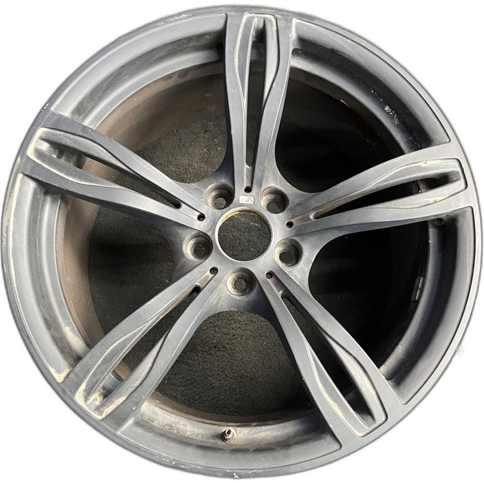 20" BMW M5 12-16 20x10 , 5 double spoke, , silver Original OEM Wheel Rim - Front View