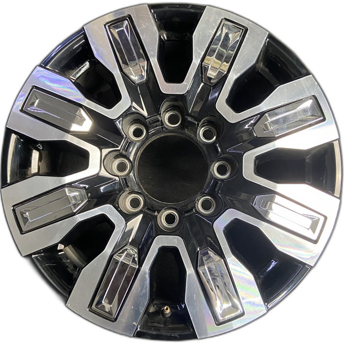 20" SIERRA 2500 PICKUP 24 20x8.5, 8 spoke, raised spoke , chrome inserts - Front View