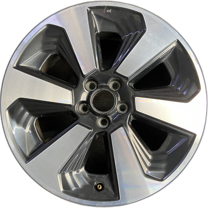 17" FORESTER 17-18 17x7, alloy , w/machined face Original OEM Wheel Rim - Front View