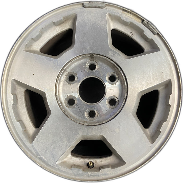 17" SILVERADO 1500 PICKUP 04 17x7.5, Original OEM Wheel Rim - Front View