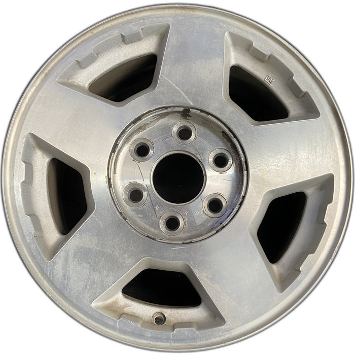 17" SILVERADO 1500 PICKUP 04 17x7.5, Original OEM Wheel Rim - Front View