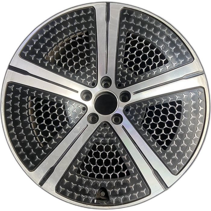 20" EQS-CLASS 22 297 Type, 20x8.5 , single spoke Original OEM Wheel Rim - Front View
