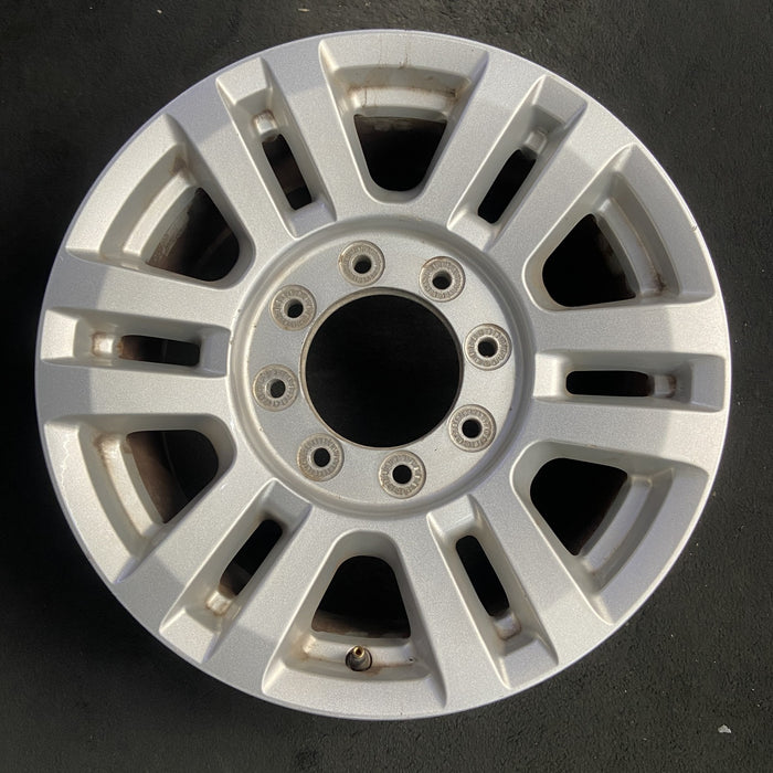 18" FORD F250SD PICKUP 17 18x8 , aluminum, 12 spoke , silver Original OEM Wheel - Additional View