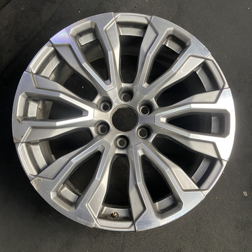 22" YUKON 21-24 22x9, 12 spoke, machined face with gray pockets Original OEM - Additional View