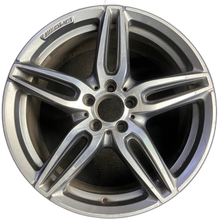 19" MERCEDES E-CLASS 17 213 Type, Sedan, E300, 19x8, machined face with black - Front View