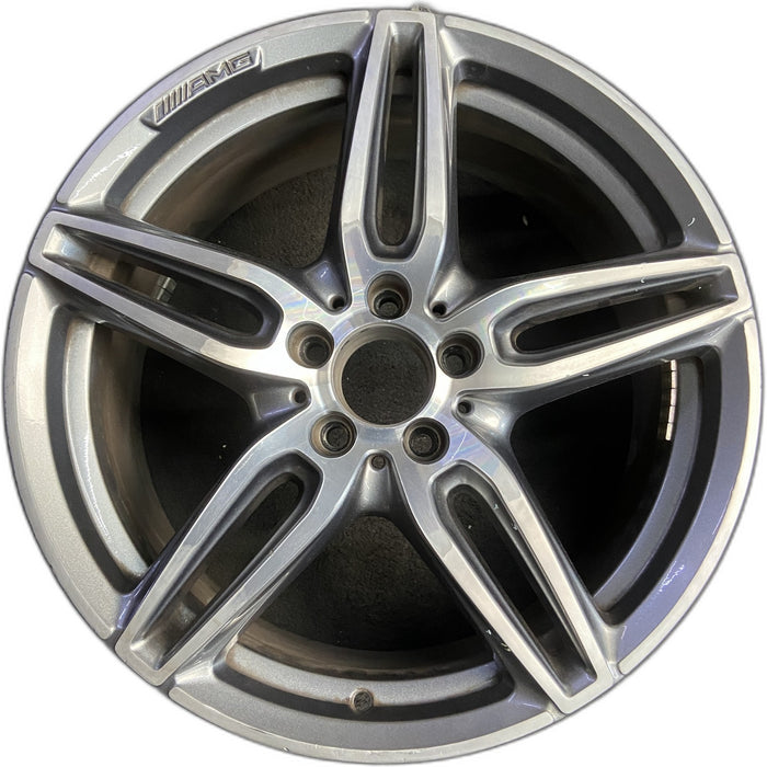 19" MERCEDES E-CLASS 17 213 Type, Sedan, E300, 19x8, machined face with black - Front View