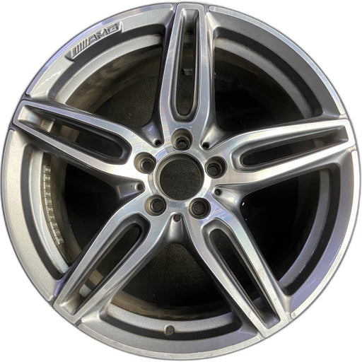 19" MERCEDES E-CLASS 17 213 Type, Sedan, E300, 19x8, machined face with black - Front View