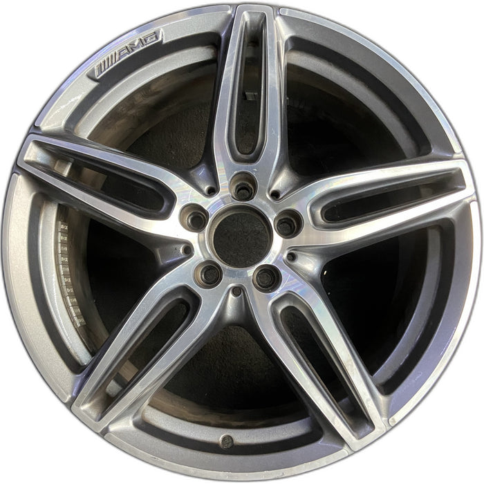 19" MERCEDES E-CLASS 17 213 Type, Sedan, E300, 19x8, machined face with black - Front View