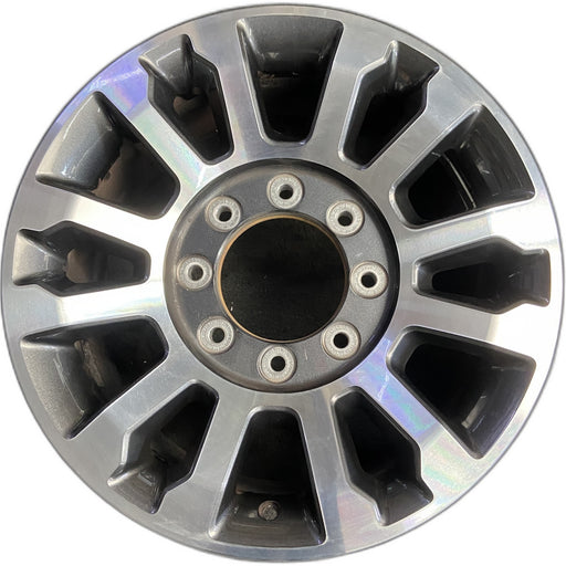 18" FORD F250SD PICKUP 20 18x8, aluminum, 12 spoke , Original OEM Wheel Rim - Front View