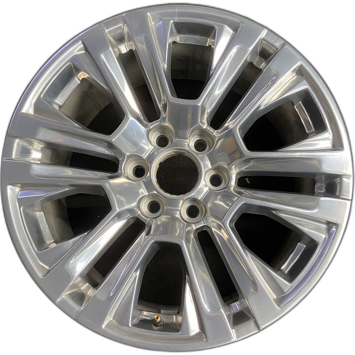 20" SIERRA 1500 PICKUP 19 , 20x9, 12 spoke, V spoke, opt RTL Original OEM Wheel - Front View