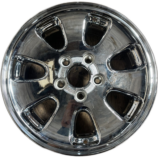 17" GRAND CHEROKEE 01 aluminum, 17x7.5, 7 spoke Original OEM Wheel Rim - Front View