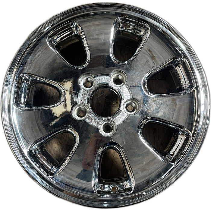 17" GRAND CHEROKEE 01 aluminum, 17x7.5, 7 spoke Original OEM Wheel Rim - Front View