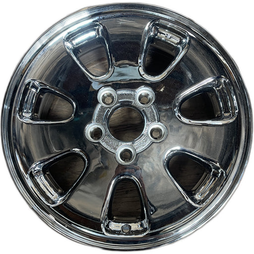 17" GRAND CHEROKEE 01 aluminum, 17x7.5, 7 spoke Original OEM Wheel Rim - Front View