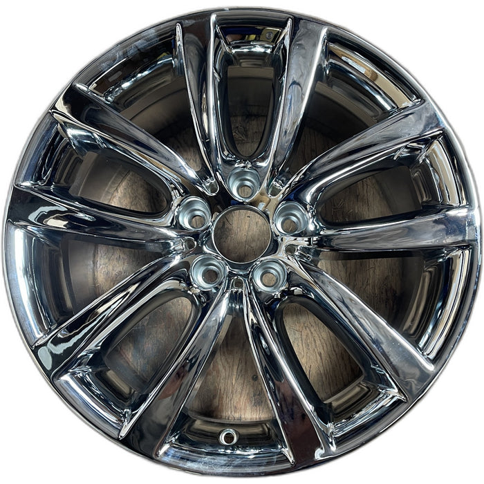 19" BMW 528i 11-13 19x9 , 10 V spoke design, wide spoke edge Original OEM Wheel - Front View