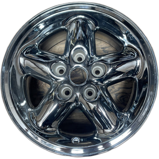 15" CHEROKEE 96 15x7, aluminum, 5 spoke Original OEM Wheel Rim - Front View