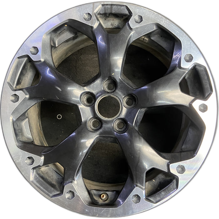17" XV CROSSTREK 21 17x7 , machined face, dark gray pockets Original OEM Wheel - Front View