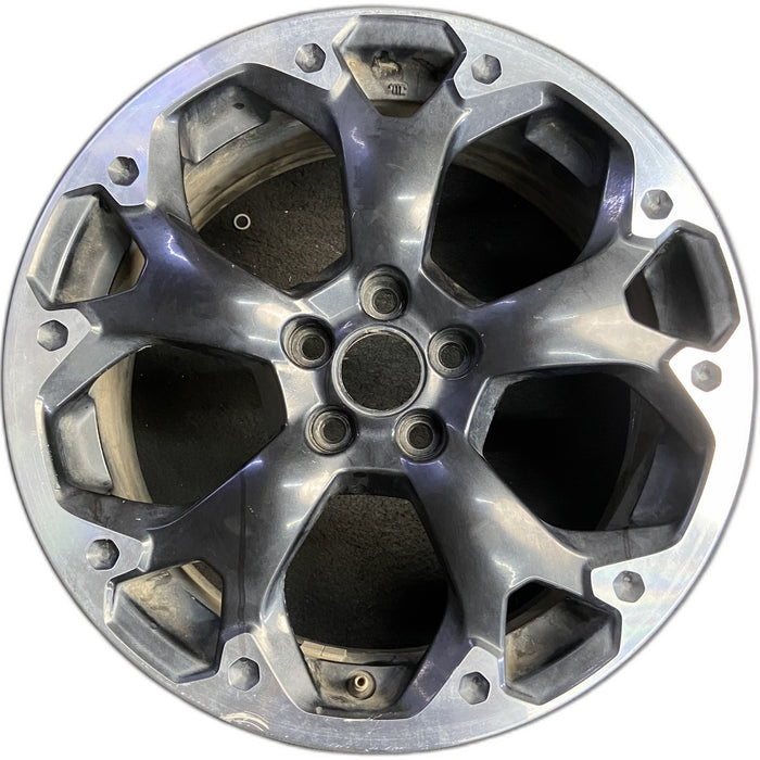 17" XV CROSSTREK 21 17x7 , machined face, dark gray pockets Original OEM Wheel - Front View