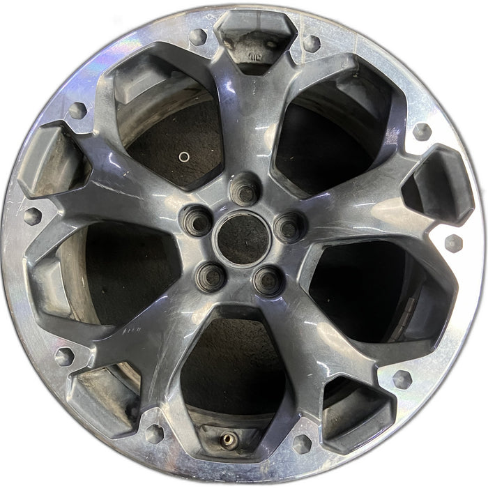 17" XV CROSSTREK 21 17x7 , machined face, dark gray pockets Original OEM Wheel - Front View