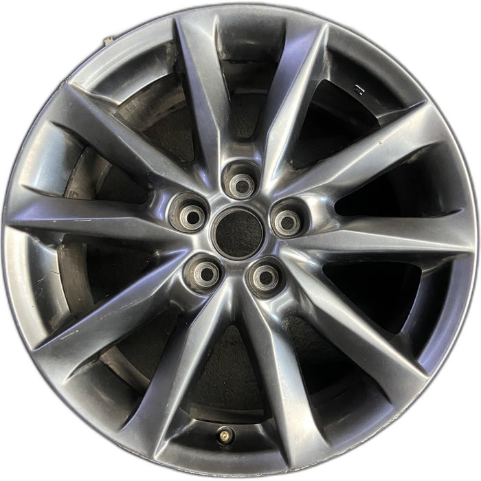 18" MAZDA 3 17-18 18x7 , dark silver Original OEM Wheel Rim - Front View