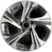 17" XV CROSSTREK 24-26 17x7 , , angled spoke, machined face with pockets - Front View