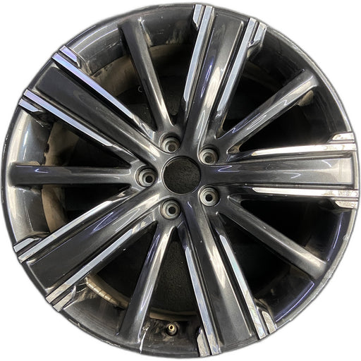 20" INFINITI QX50 21-22 20x8.5, 10 spoke, machined black Original OEM Wheel Rim - Front View