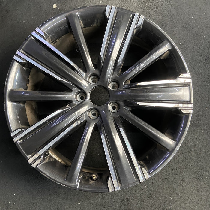 20" INFINITI QX50 21-22 20x8.5, 10 spoke, machined black Original OEM Wheel Rim - Additional View