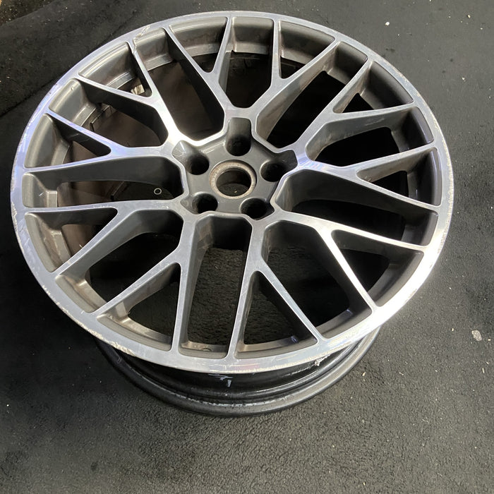 20" PORSCHE MACAN 15-16 20x10, 20 spoke, titanium finish Original OEM Wheel Rim - View 7