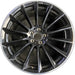 20" MERCEDES S-CLASS 24-26 223 Type , S500, 20x9, 14 spoke, machined black - Front View