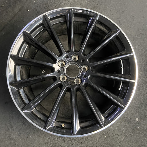 20" MERCEDES S-CLASS 24-26 223 Type , S500, 20x9, 14 spoke, machined black - Additional View