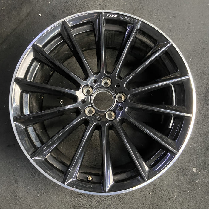 20" MERCEDES S-CLASS 24-26 223 Type , S500, 20x9, 14 spoke, machined black - Additional View