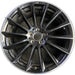 20" MERCEDES S-CLASS 24-26 223 Type , S500, 20x9, 14 spoke, machined black - Front View