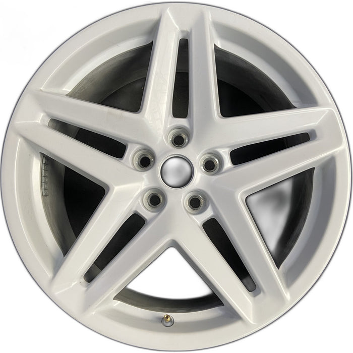 19" MUSTANG 26 19x8.5, , split spoke, , white Original OEM Wheel Rim - Front View