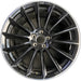 20" MERCEDES S-CLASS 24-26 223 Type , S500, 20x9, 14 spoke, machined black - Front View