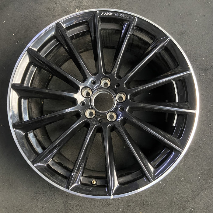 20" MERCEDES S-CLASS 24-26 223 Type , S500, 20x9, 14 spoke, machined black - Additional View