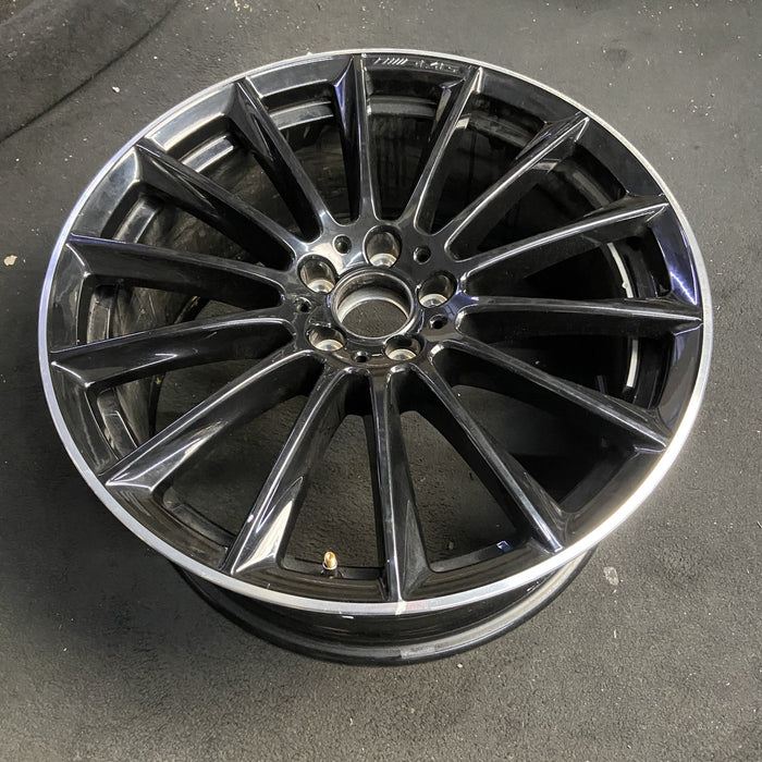 20" MERCEDES S-CLASS 24-26 223 Type , S500, 20x9, 14 spoke, machined black - View 7