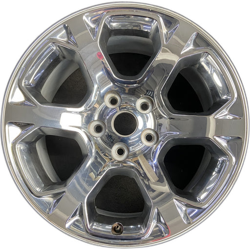 20" DODGE 1500 PICKUP 13-18 , 20x9, 6 spoke, chrome clad Original OEM Wheel Rim - Front View