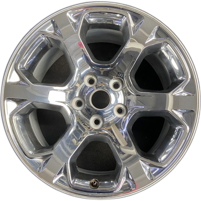 20" DODGE 1500 PICKUP 13-18 , 20x9, 6 spoke, chrome clad Original OEM Wheel Rim - Front View