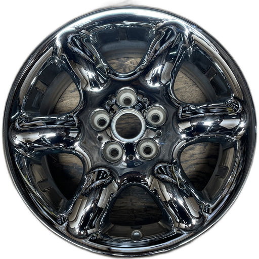 17" FREELANDER 02-03 17x7, 6 round spoke Original OEM Wheel Rim - Front View